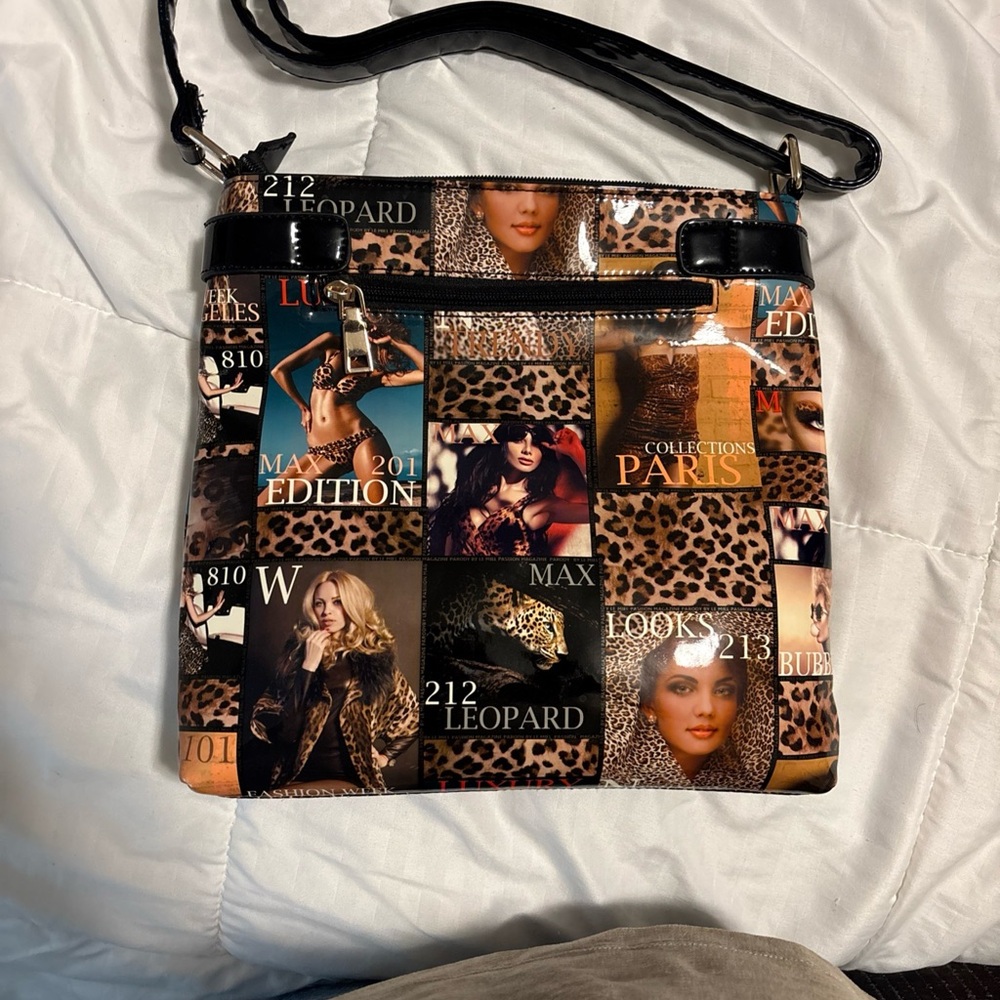 Leopard Print Crossbody Bag